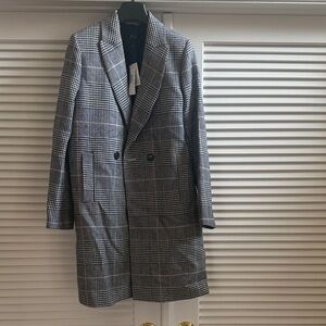 J. Crew Black and White Houndstooth Blazer